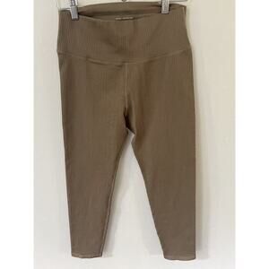 GOOD AMERICAN High Waist Seamless Rib Leggings- SIZE 3/4 Style GPO255C Puddy